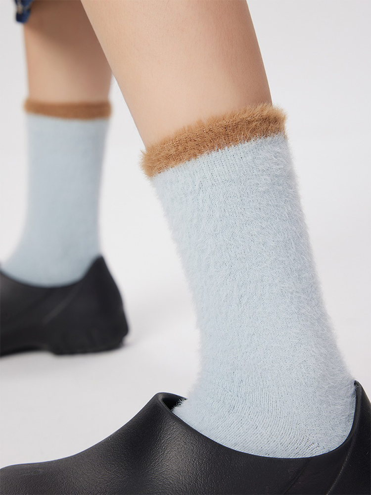 Fuzzy Socks Fluffy Sleeping for Women Soft Warm Fleece - Yangma