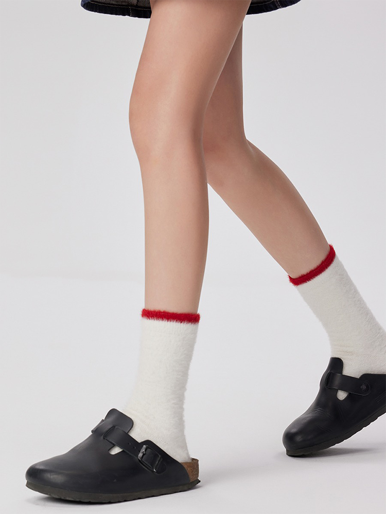 Fuzzy Socks Fluffy Sleeping for Women Soft Warm Fleece - Yangma