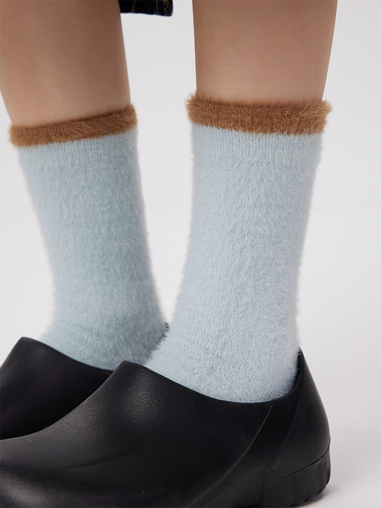 Fuzzy Socks Fluffy Sleeping for Women Soft Warm Fleece - Yangma