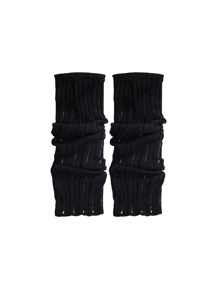 Retro Preppy Chic Ballet Leg Warmers for Women Ankle Ribbed Knitted - Yangma