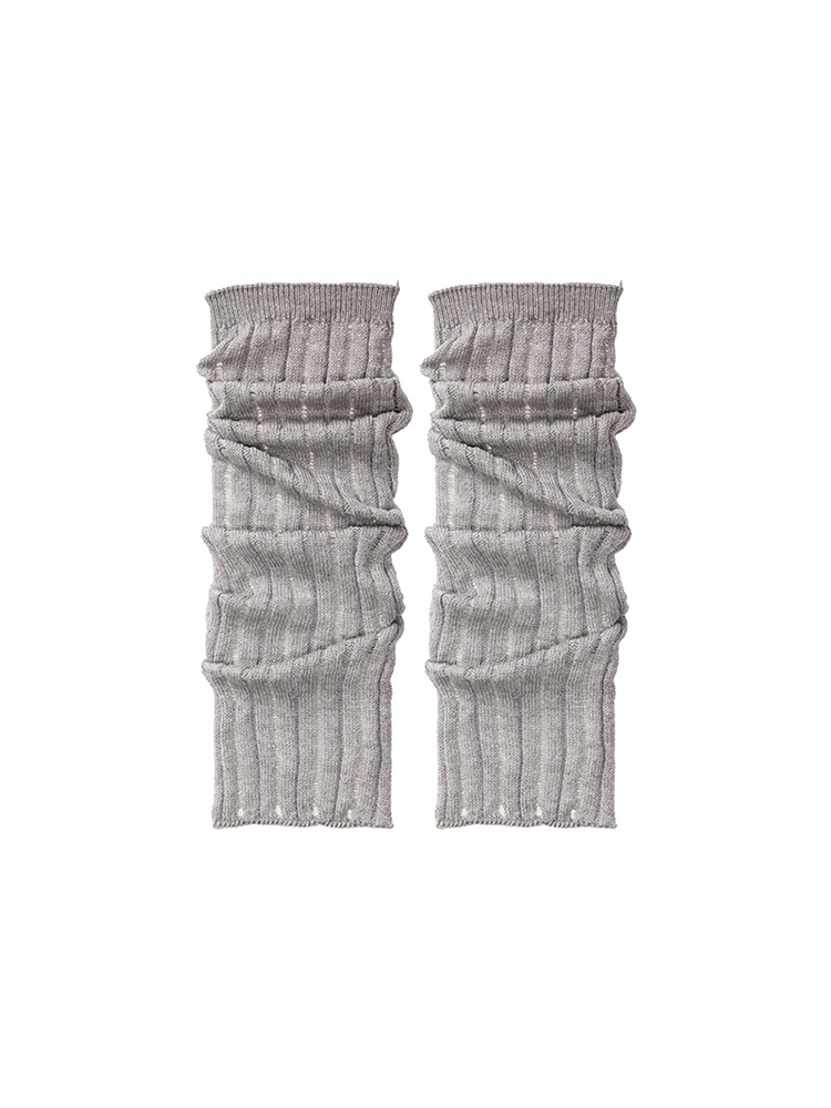 Retro Preppy Chic Ballet Leg Warmers for Women Ankle Ribbed Knitted - Yangma