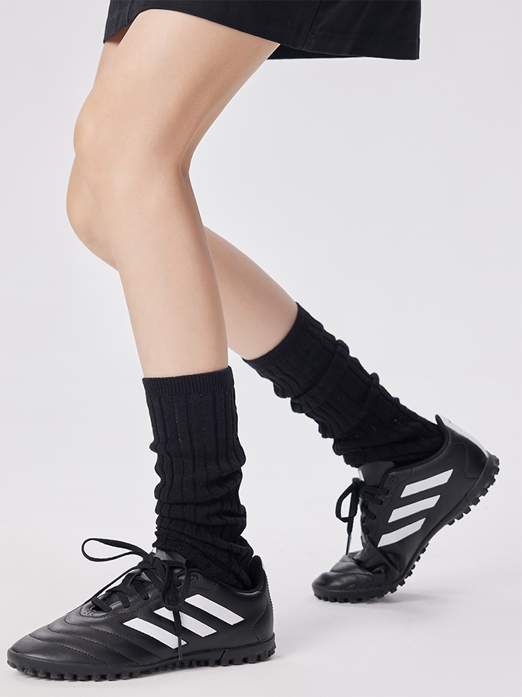 Retro Preppy Chic Ballet Leg Warmers for Women Ankle Ribbed Knitted - Yangma