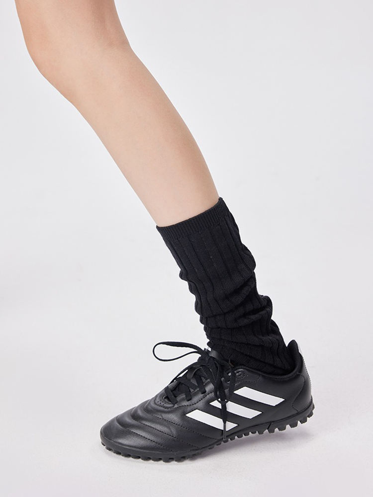 Retro Preppy Chic Ballet Leg Warmers for Women Ankle Ribbed Knitted - Yangma