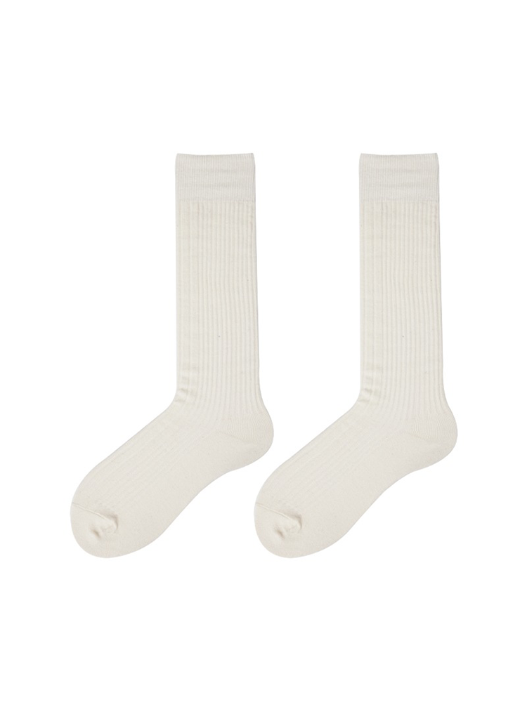 Women Cotton Knee High Socks Comfort Seam Long Dress Lightweight - Yangma