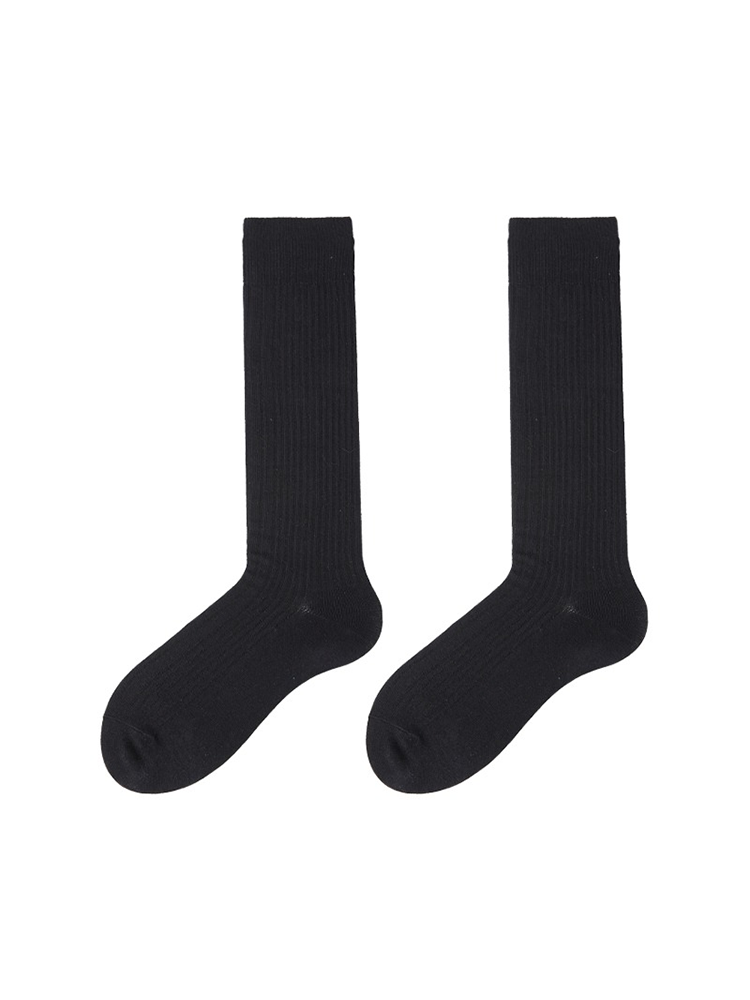 Women Cotton Knee High Socks Comfort Seam Long Dress Lightweight - Yangma