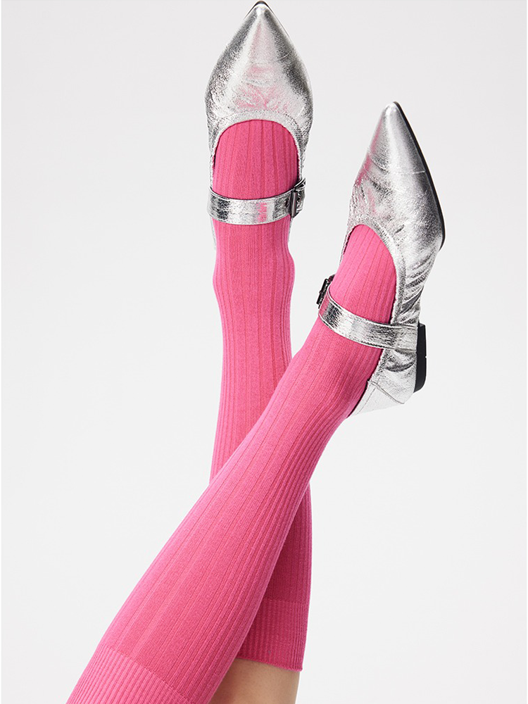 Women Cotton Knee High Socks Comfort Seam Long Dress Lightweight - Yangma