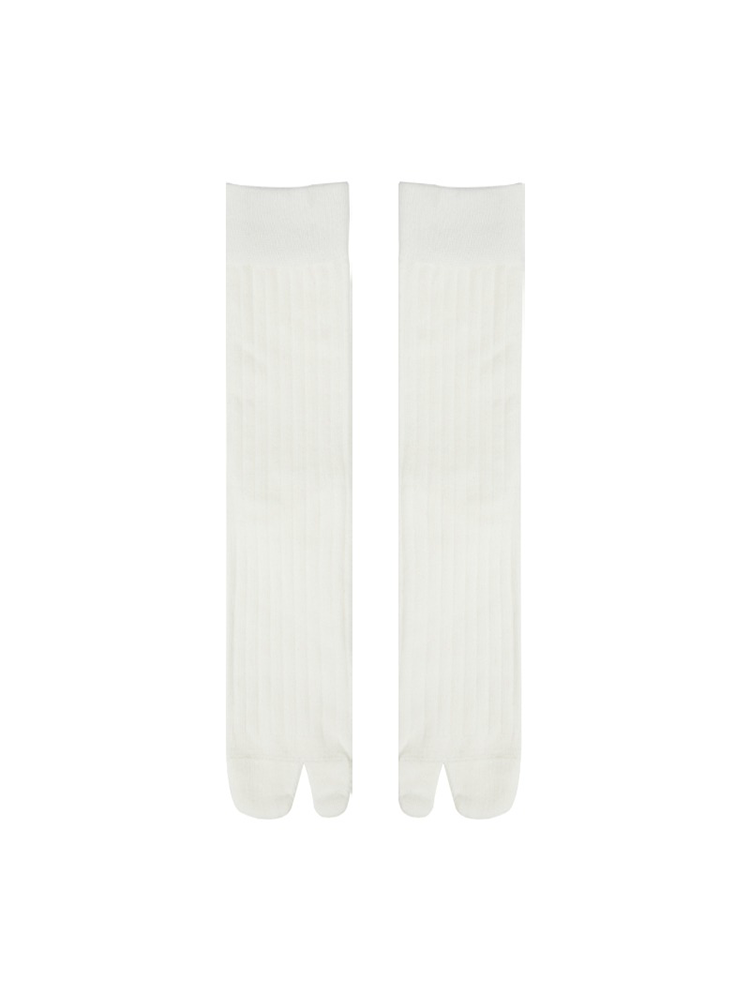 Tabi Socks Pairs of Crew Split Toe for Women Breathable Stripe Mid-Length Ankle - Yangma