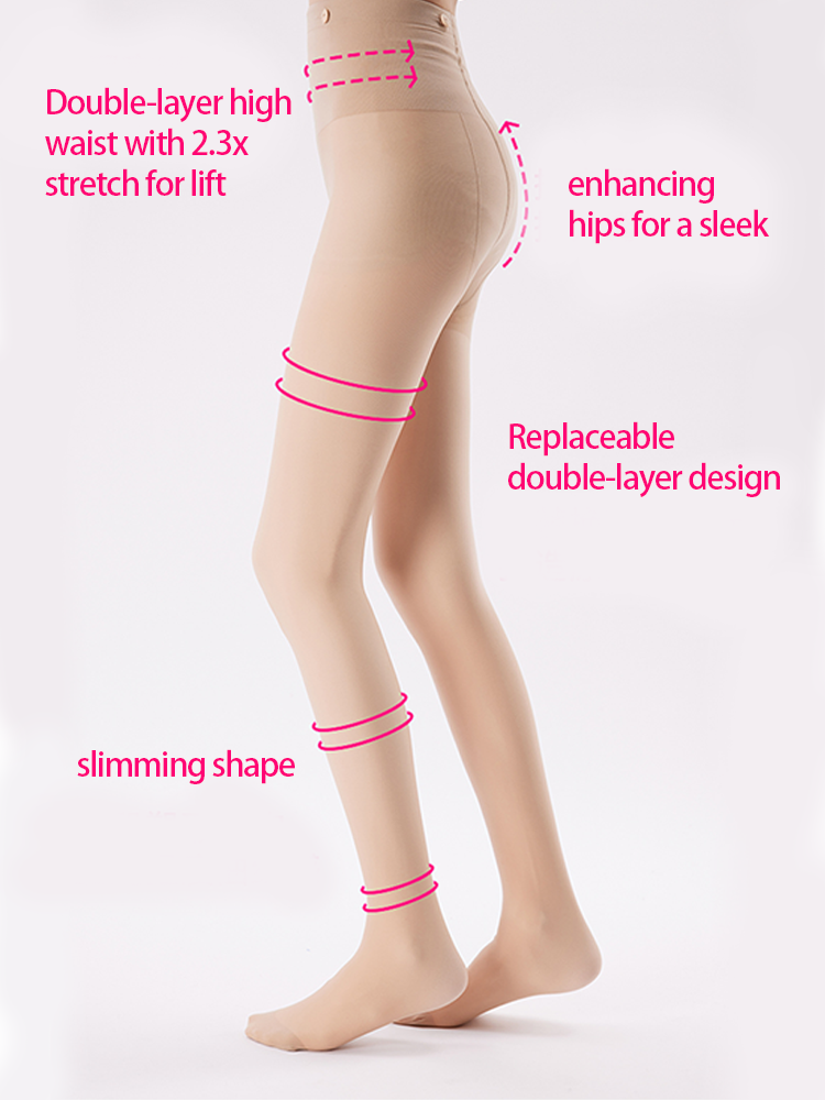 Fleece-Lined Sheer Tights – Winter-Ready, Anti-Snag & Detachable - Yangma