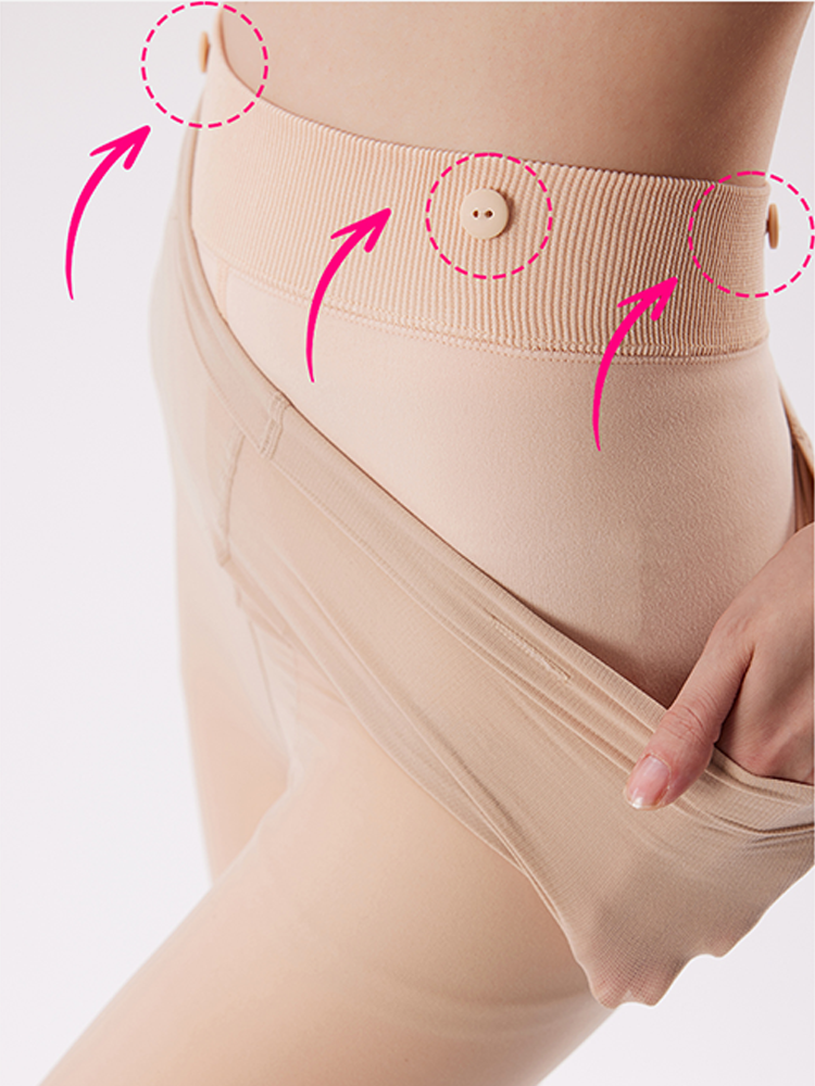 Fleece-Lined Sheer Tights – Winter-Ready, Anti-Snag & Detachable - Yangma