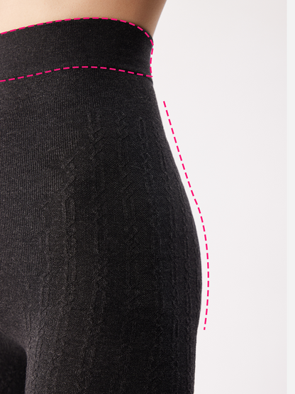 Cable Knit Tights Stocking Casual Easy Wear - Yangma